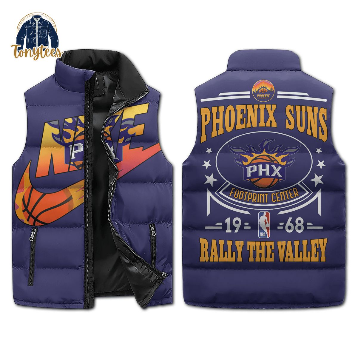 Phoenix Suns Nike Puffer Sleeveless Jacket