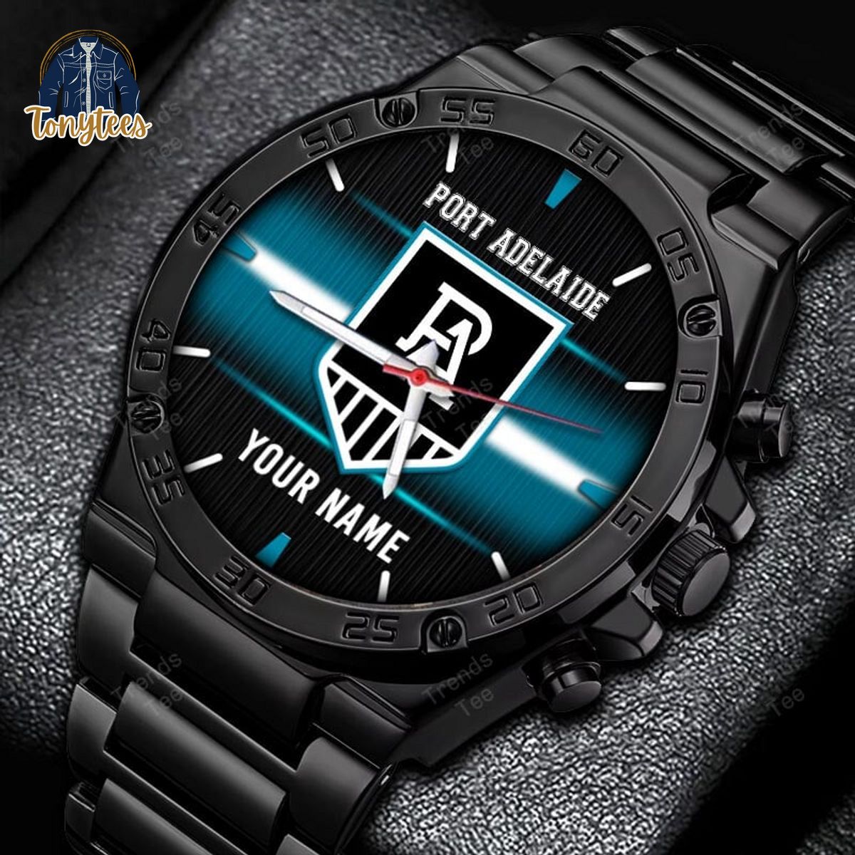 Port Adelaide Power AFL Personalized Stainless Steel Watch