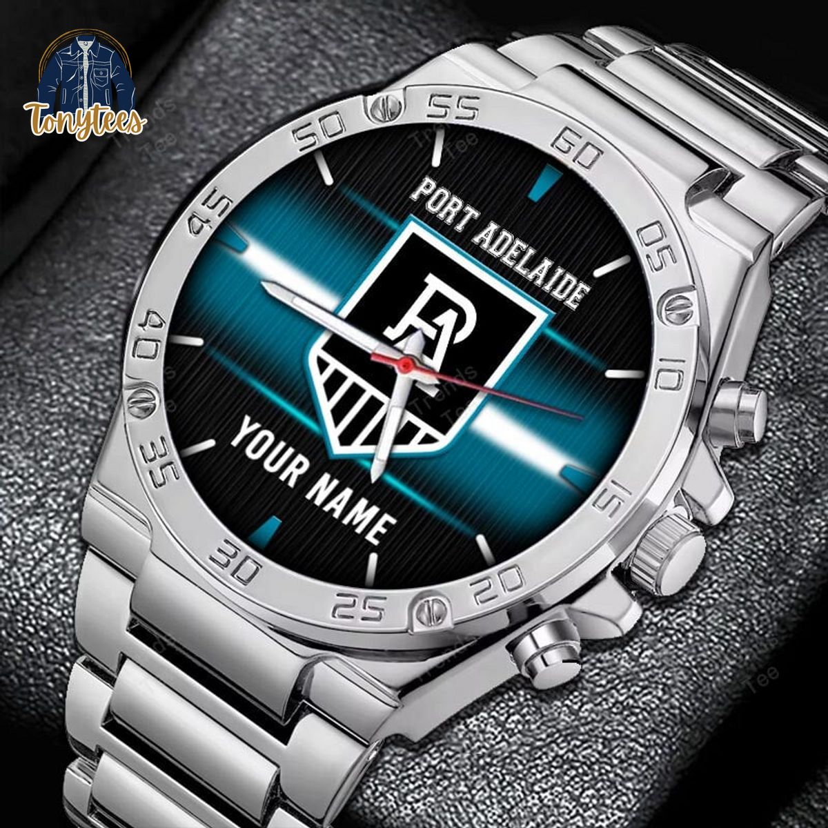 Port Adelaide Power AFL Personalized Stainless Steel Watch