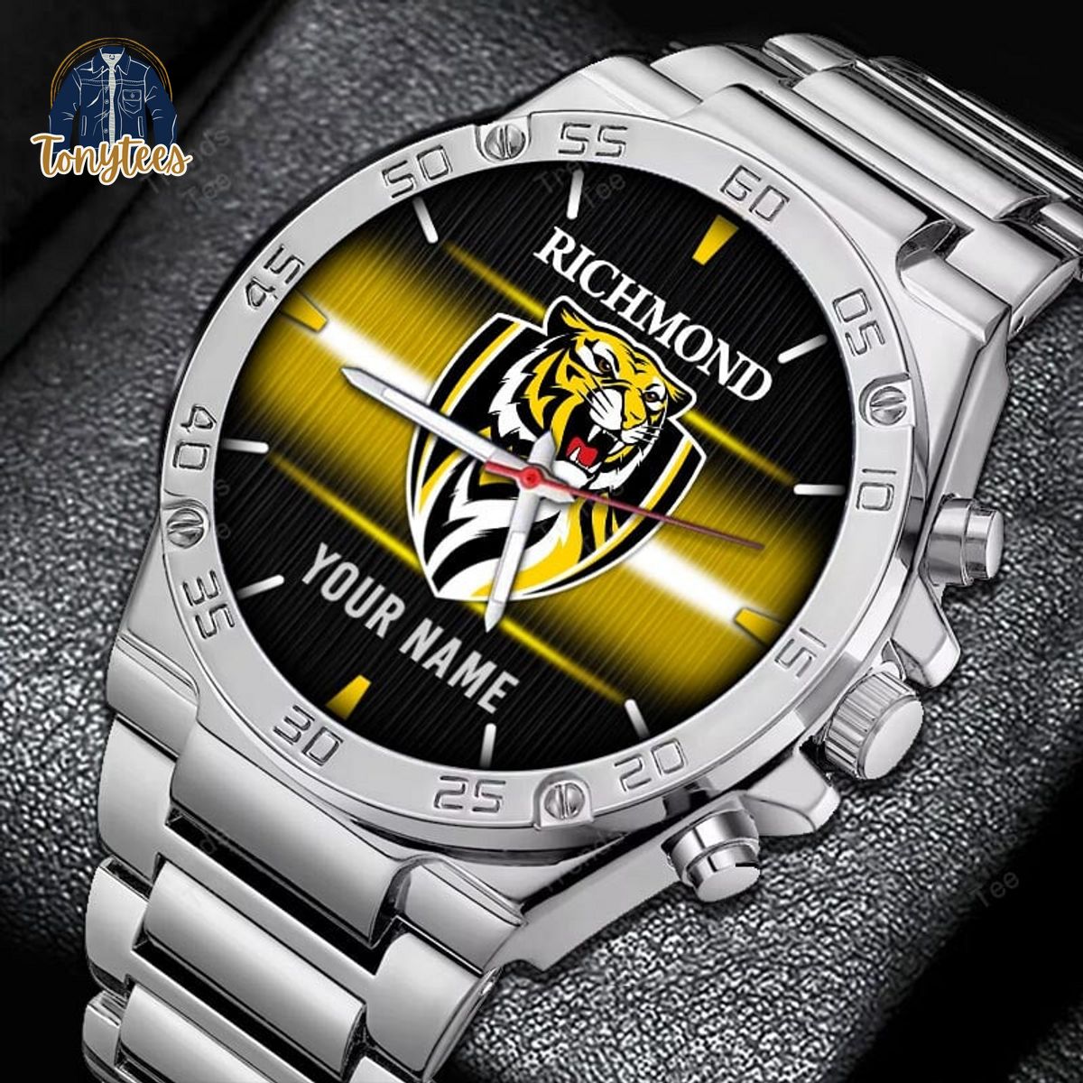 Richmond Tigers AFL Personalized Stainless Steel Watch