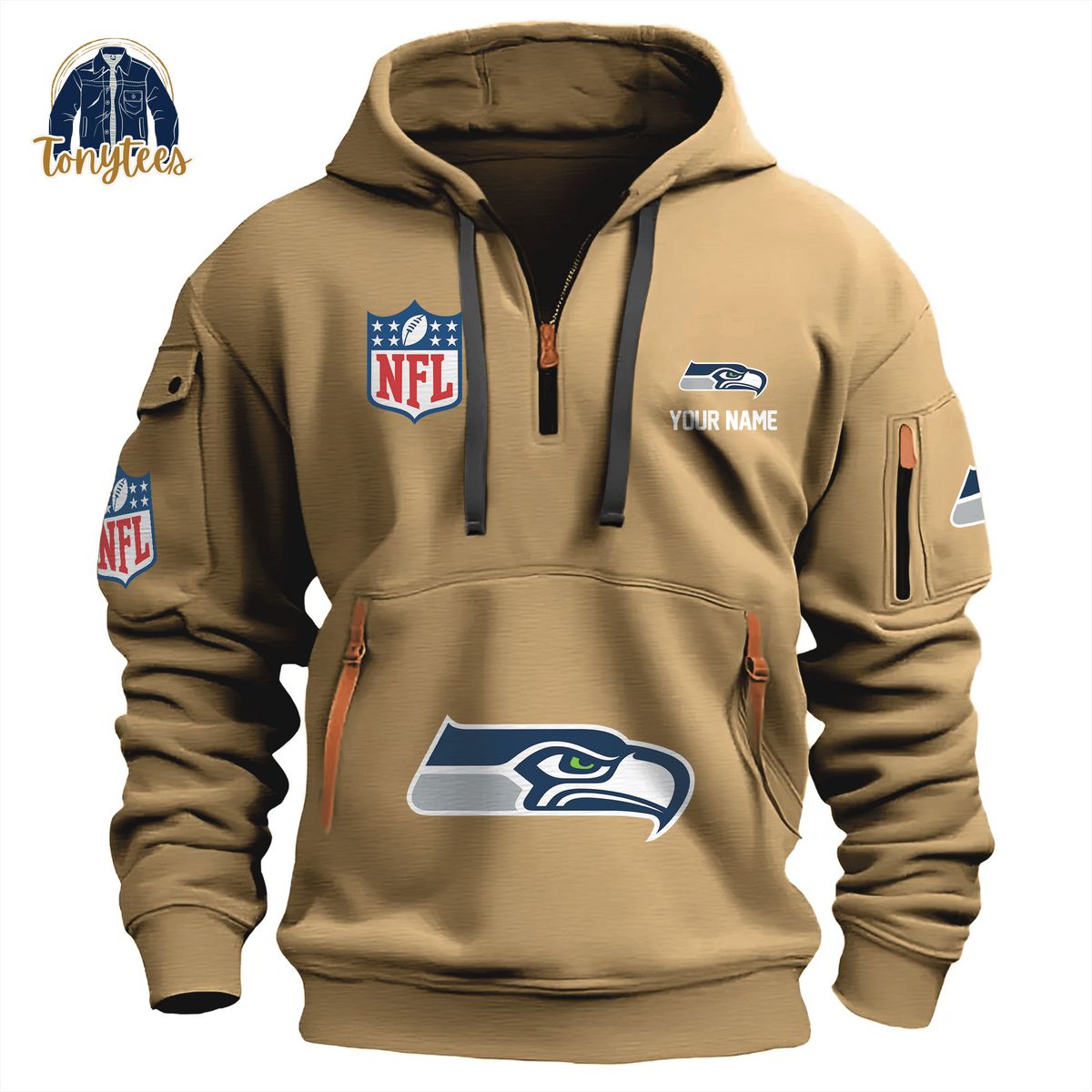 Seattle Seahawks NFL Personalized New Heavy Hoodie