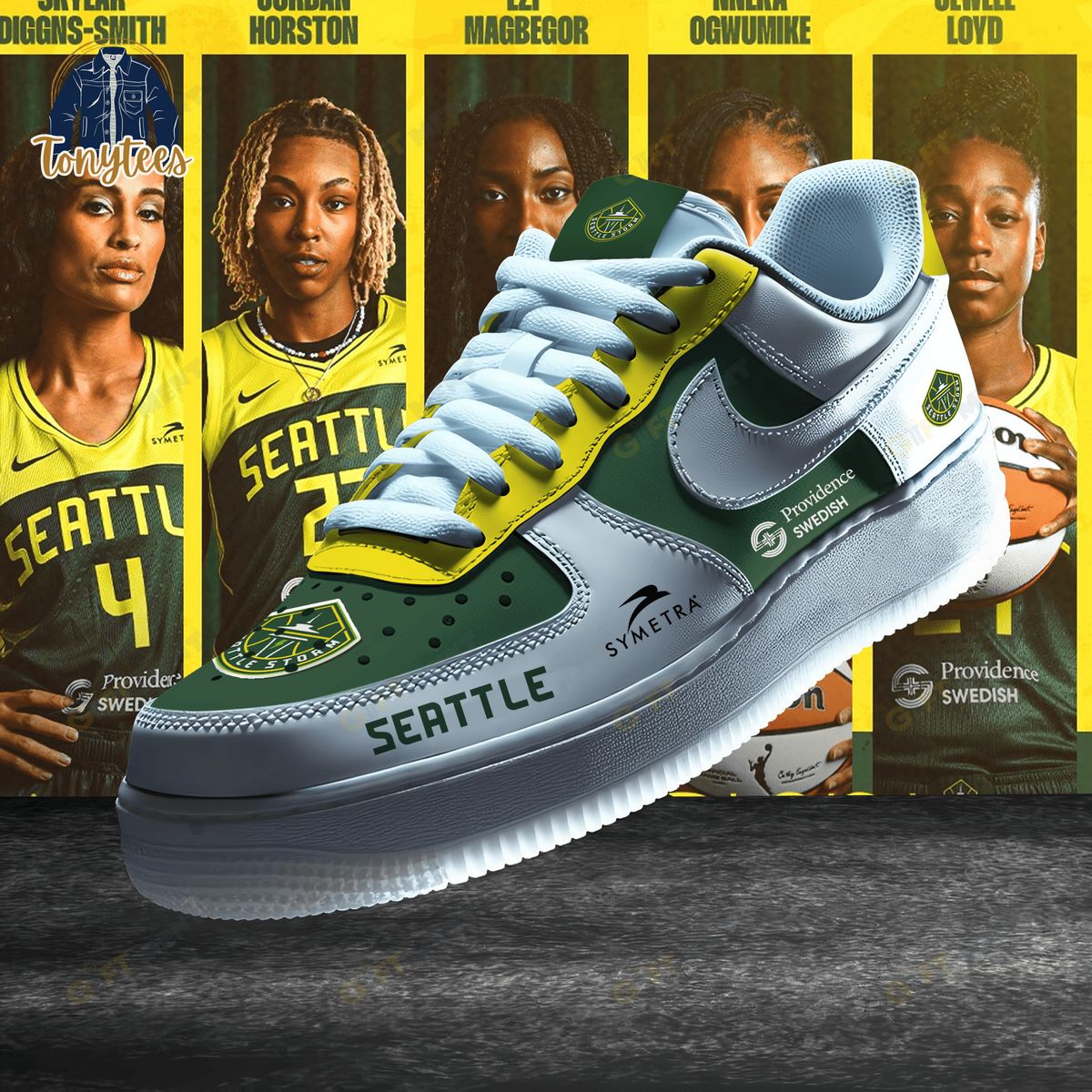 Seattle Storm WNBA Air Force 1 Sneaker