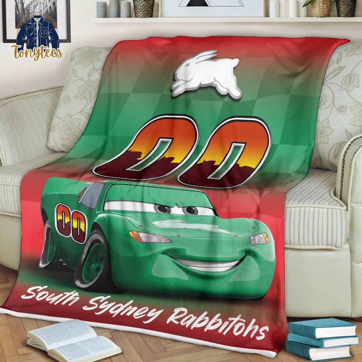 South Sydney Rabbitohs NRL Personalized Disney Car Fleece Blanket