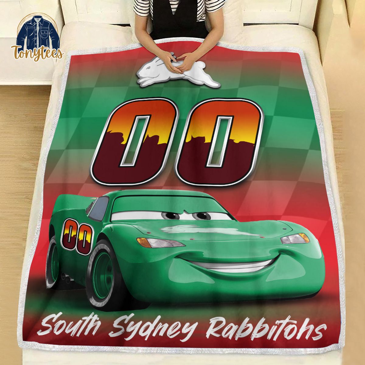 South Sydney Rabbitohs NRL Personalized Disney Car Fleece Blanket