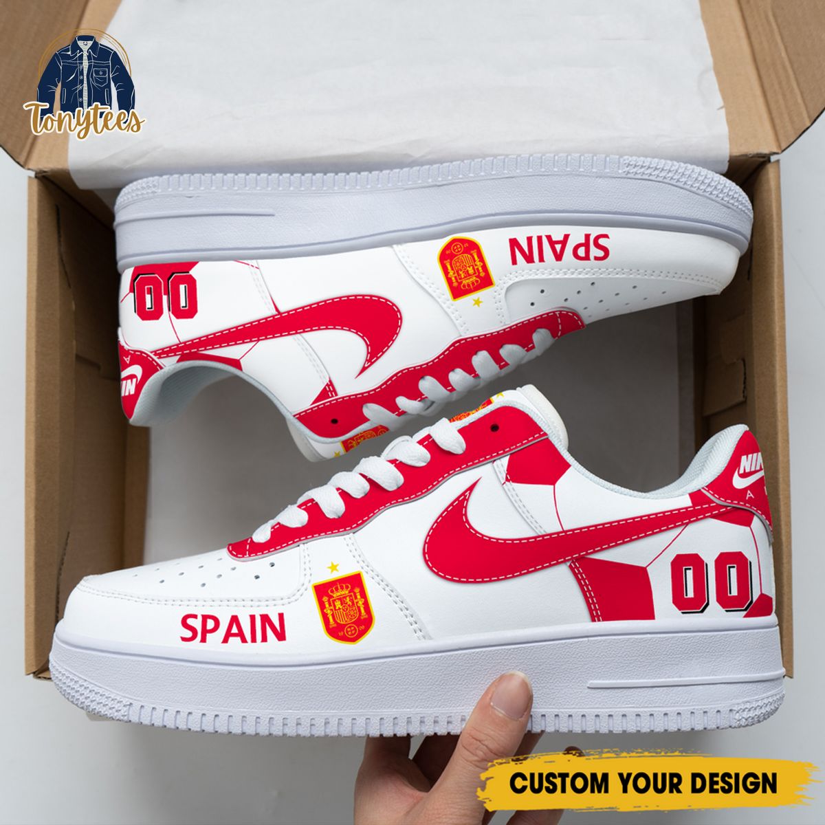 Spain euro 2024 personalized air force 1 sneaker