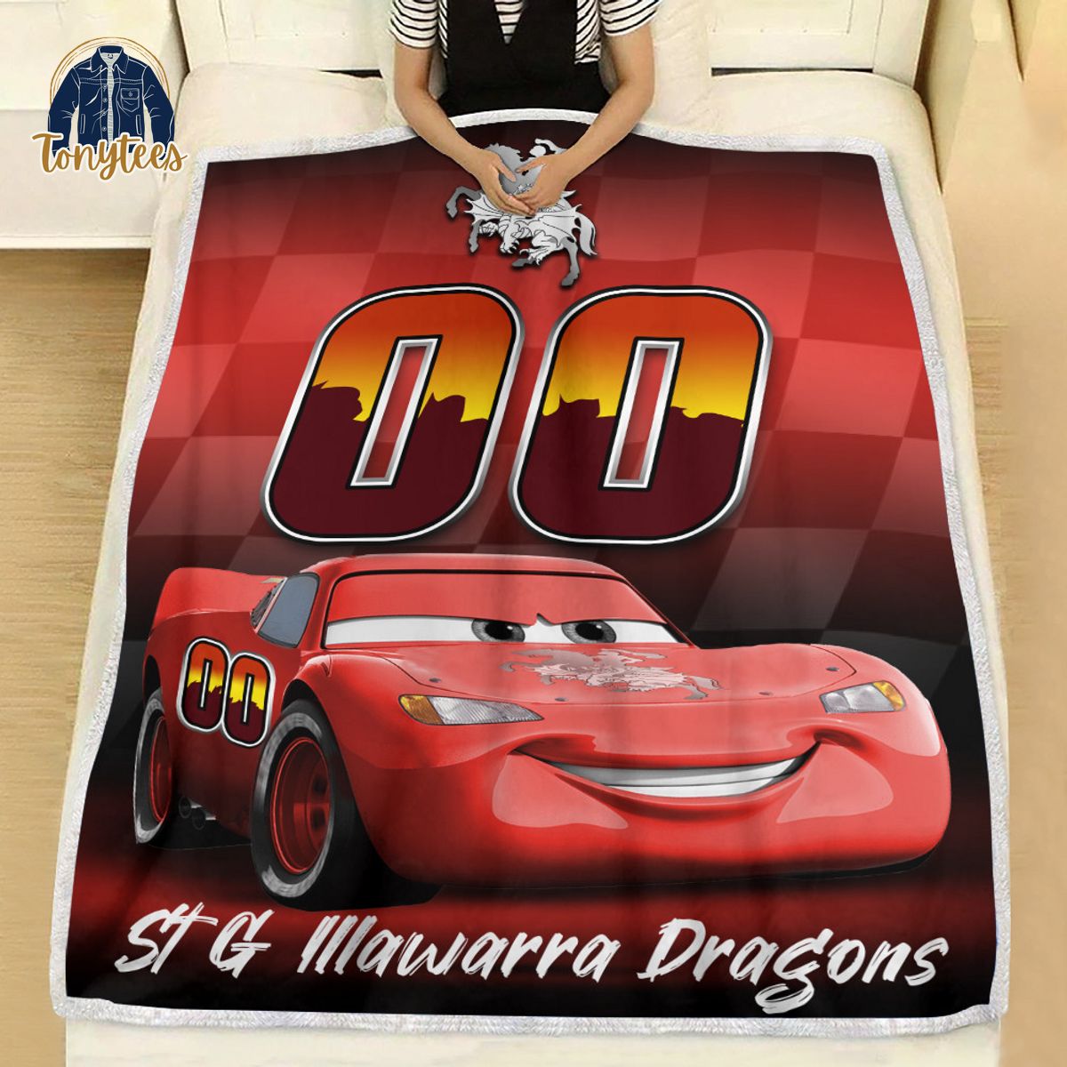 St. George Illawarra Dragons NRL Personalized Disney Car Fleece Blanket