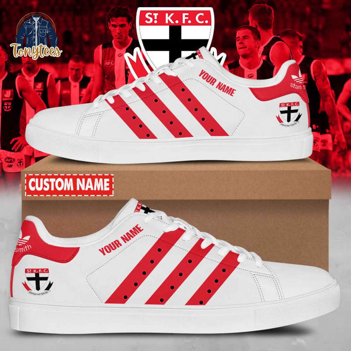 St Kilda AFL Personalized Stan Smith Sneaker