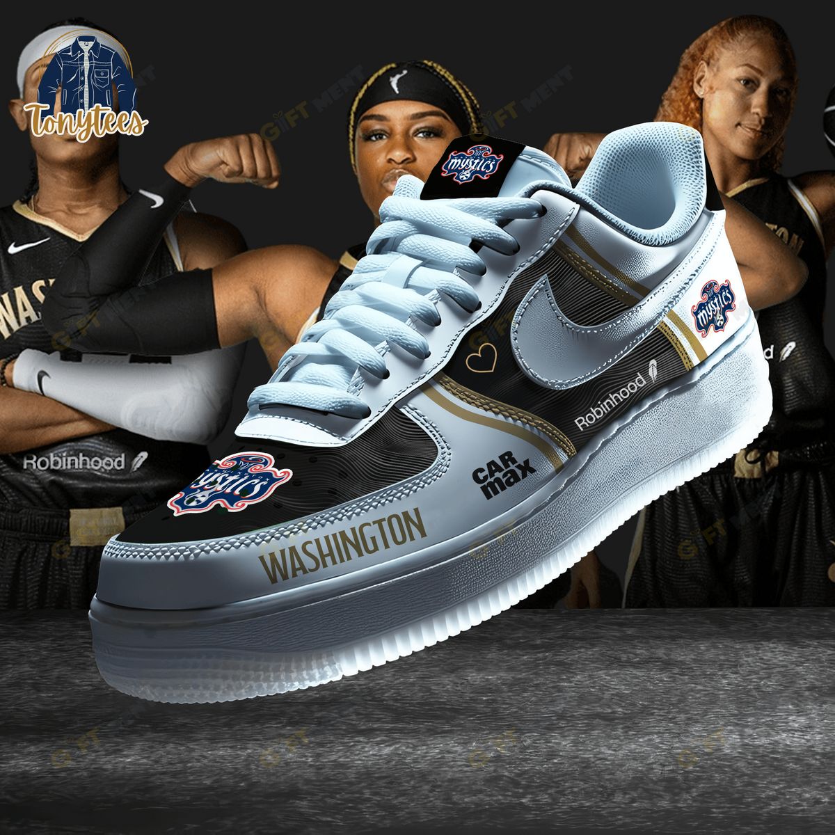 Washington Mystics WNBA Air Force 1 Sneaker