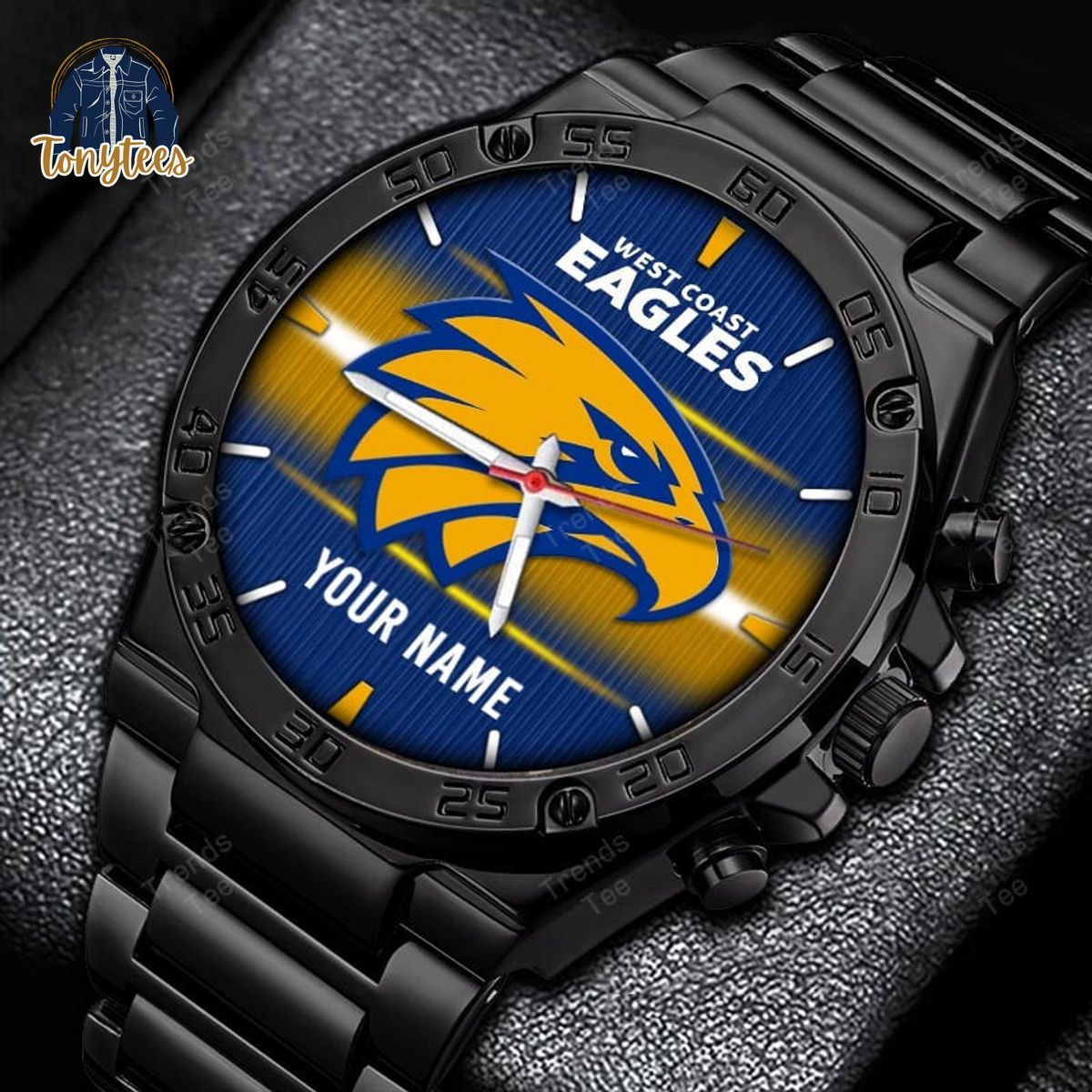 West Coast Eagles AFL Personalized Stainless Steel Watch