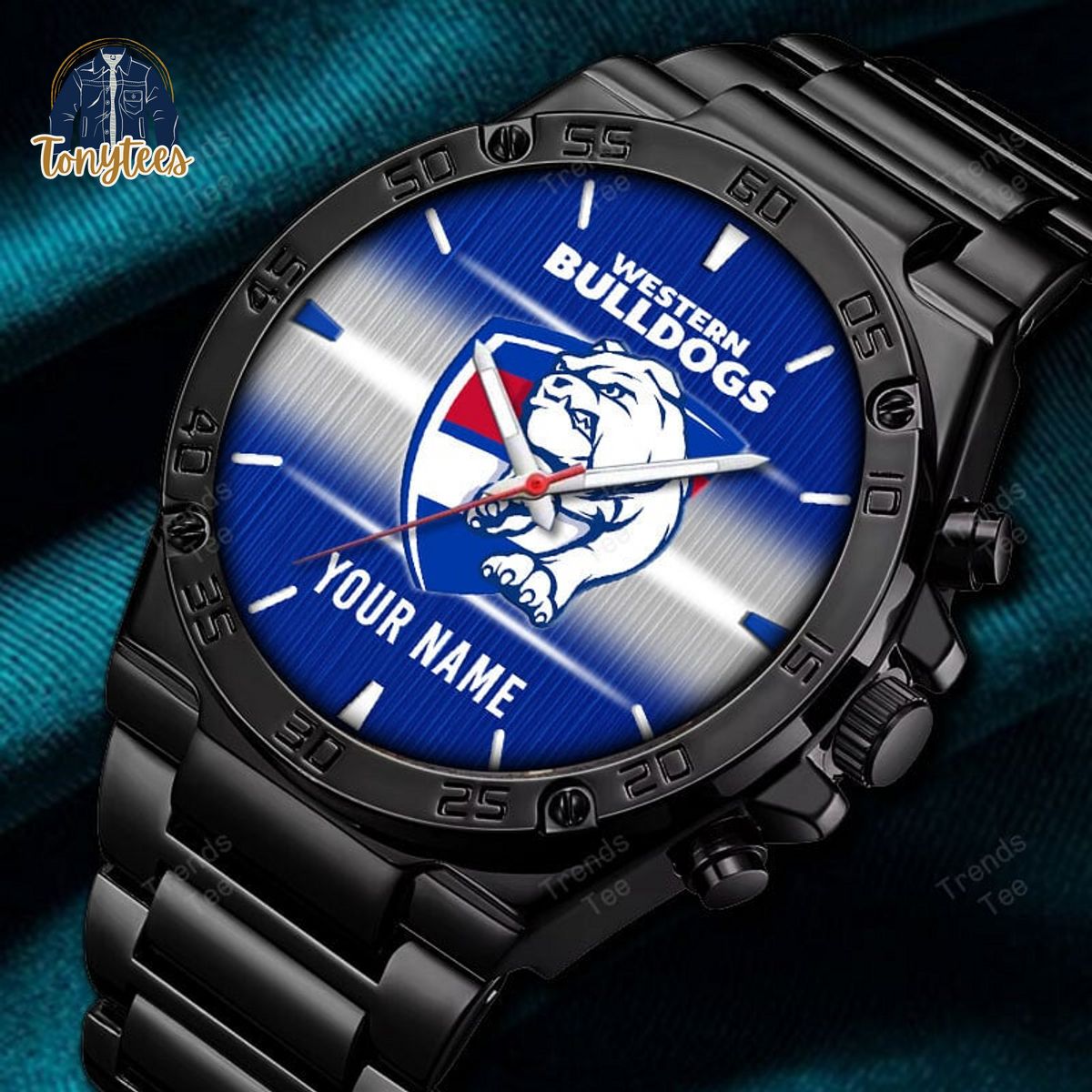 Western Bulldogs AFL Personalized Stainless Steel Watch