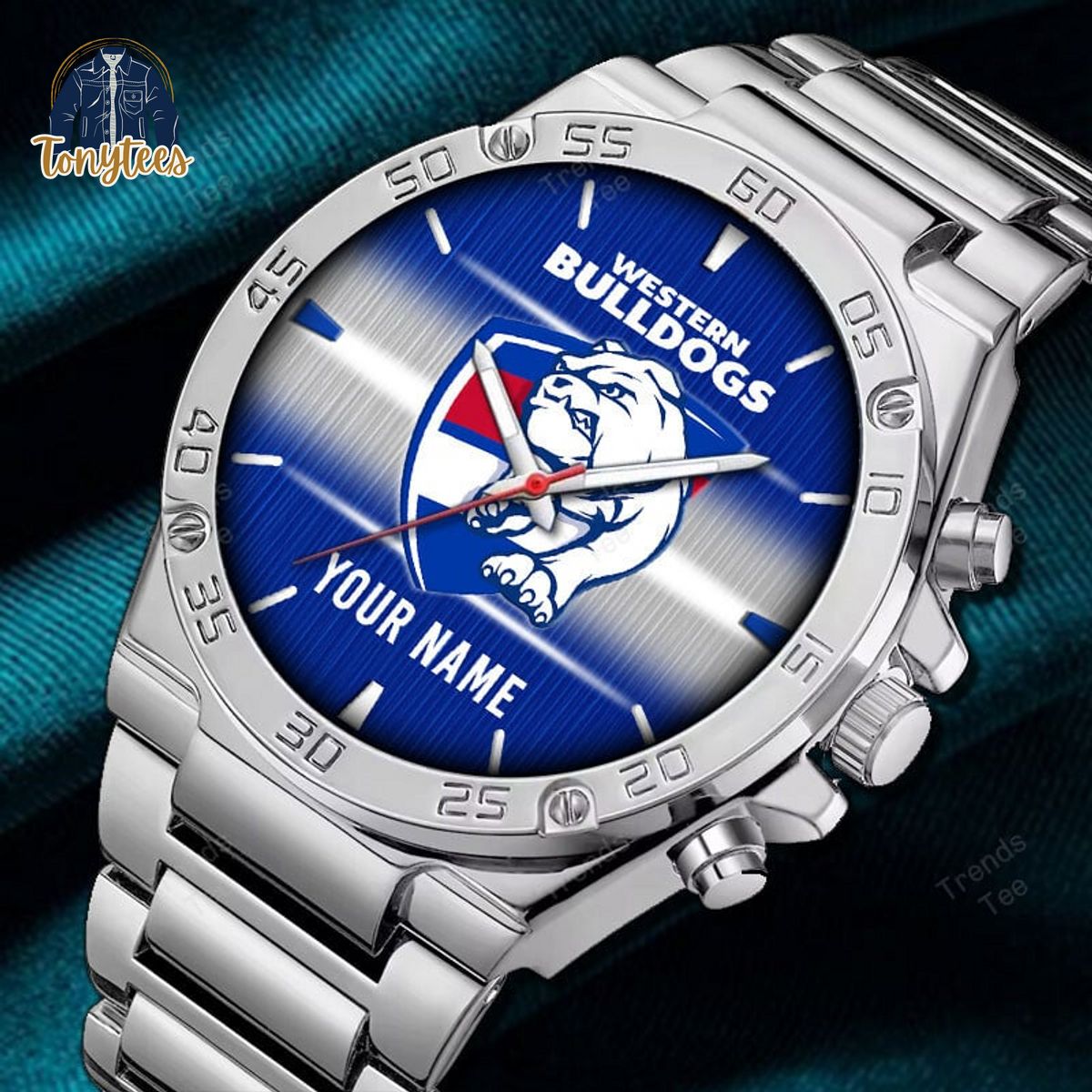 Western Bulldogs AFL Personalized Stainless Steel Watch