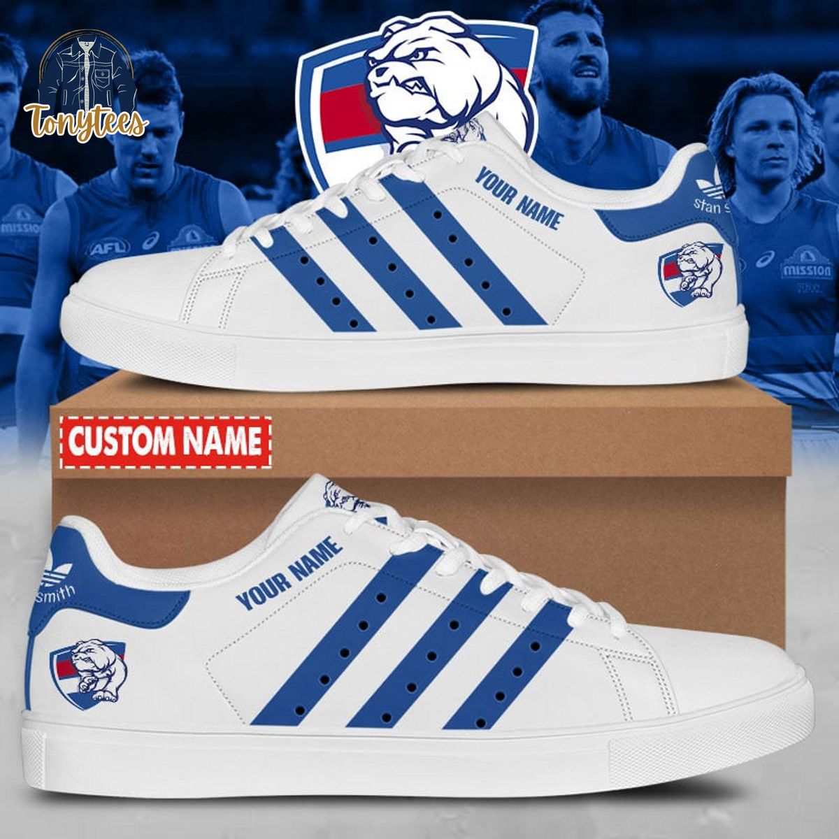 Western Bulldogs AFL Personalized Stan Smith Sneaker