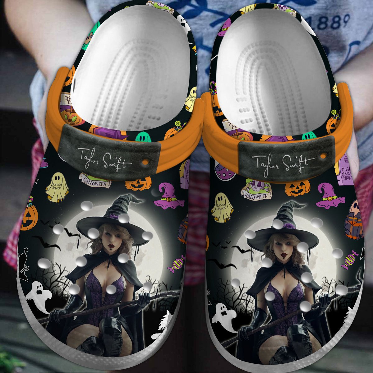 Taylor Swift Halloween Crocs Clogs Shoes