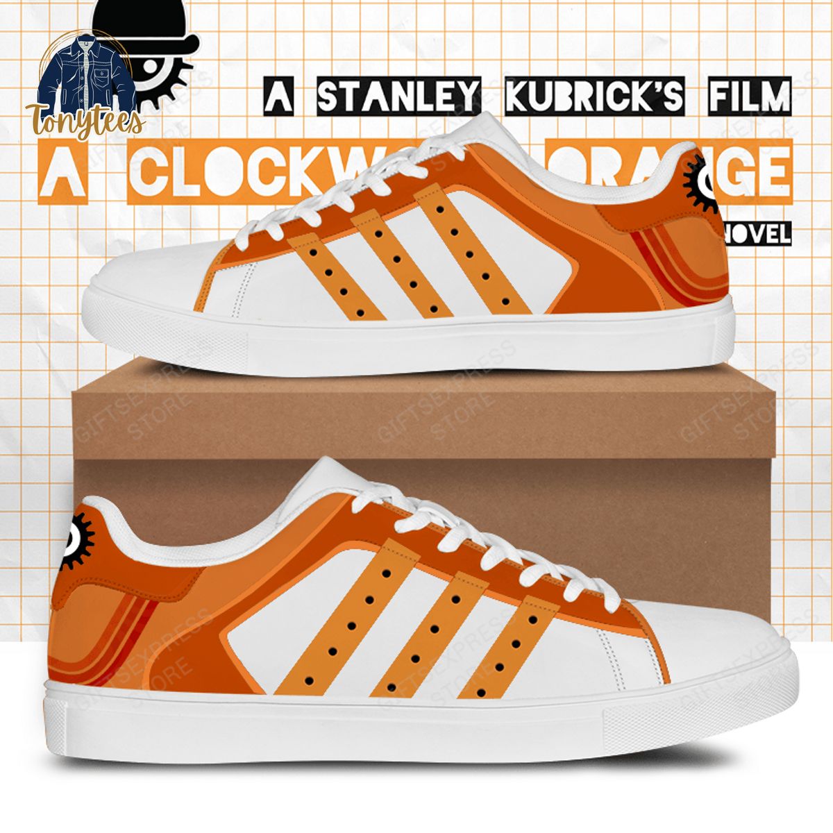 A Clockwork Orange Adidas Stan Smith Shoes