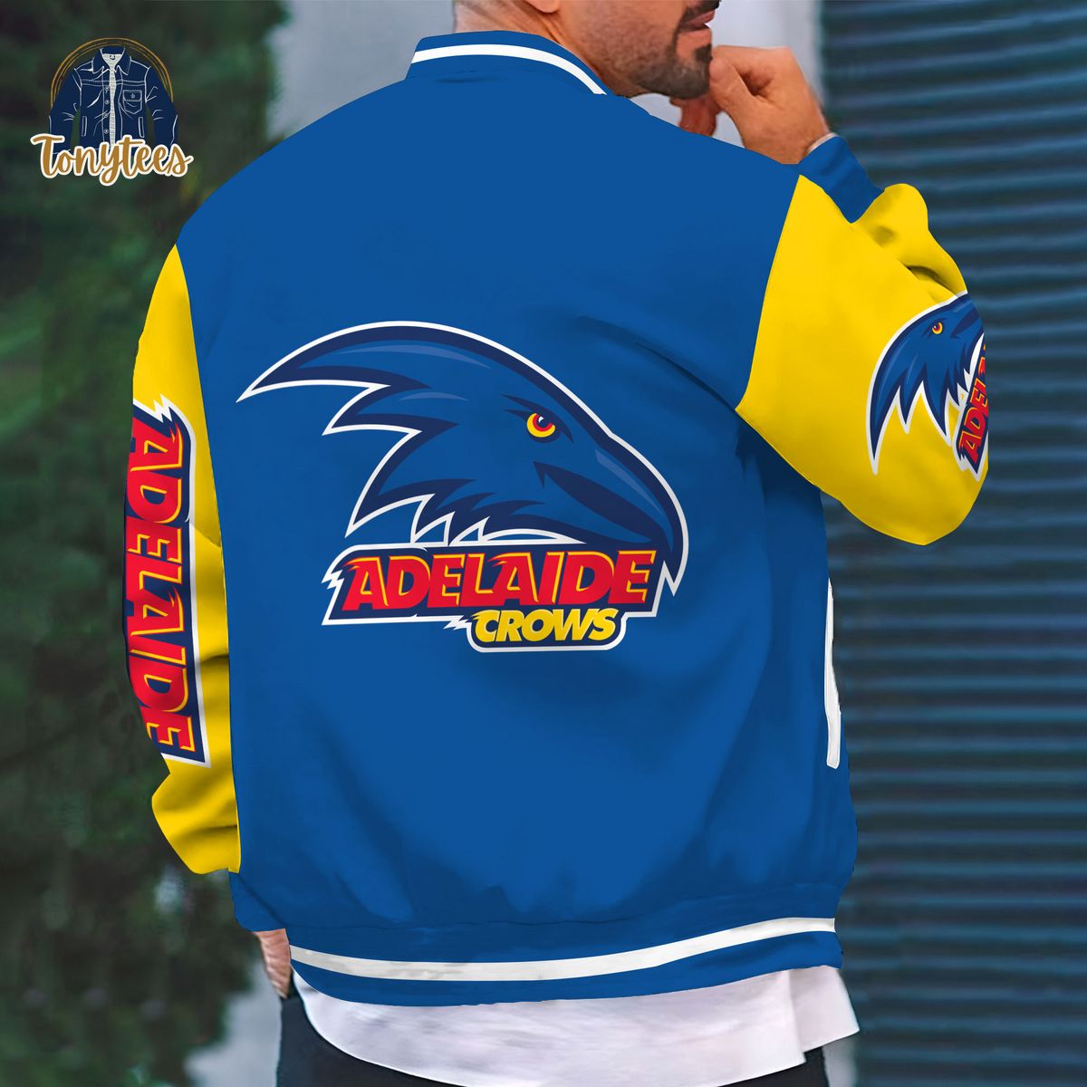 Adelaide Football Club AFL Custom Name Baseball Jacket