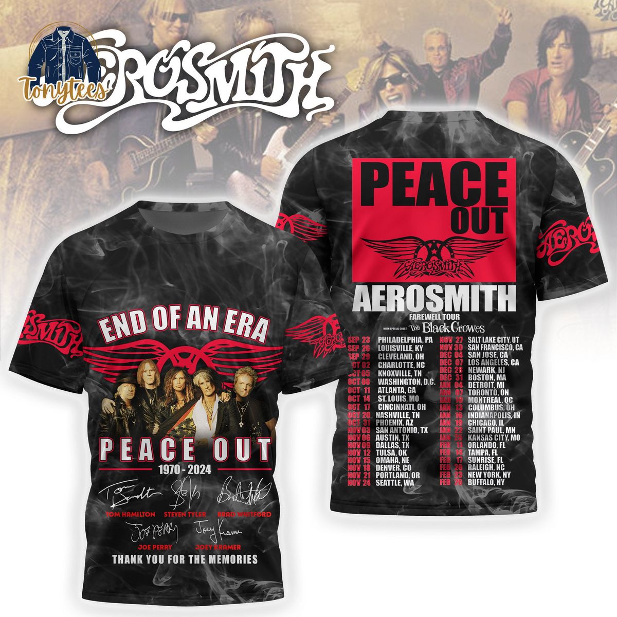 Aerosmith Peace Out End Of An Era 3d Shirt