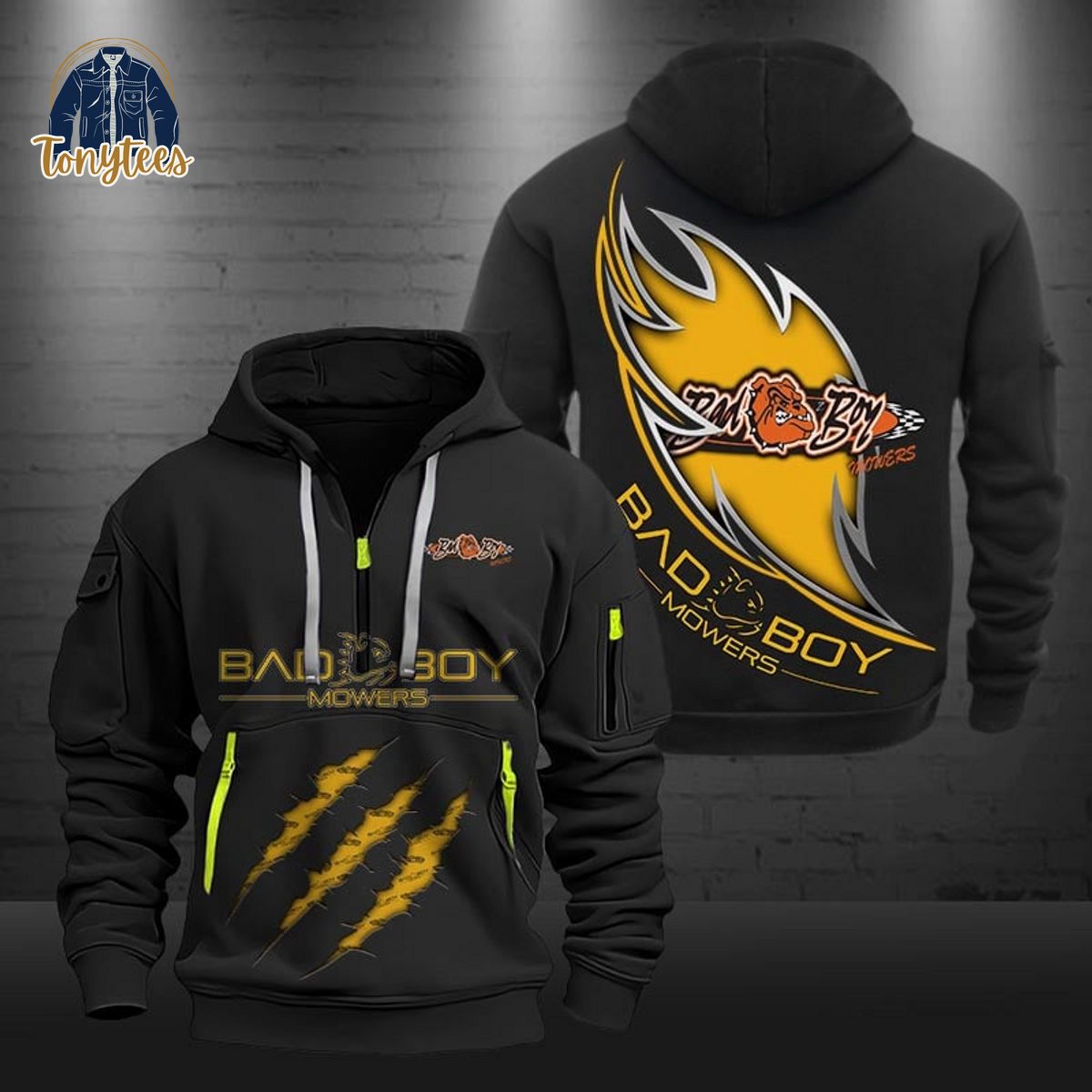 Bad Boy Mowers Tractors Heavy Hoodie