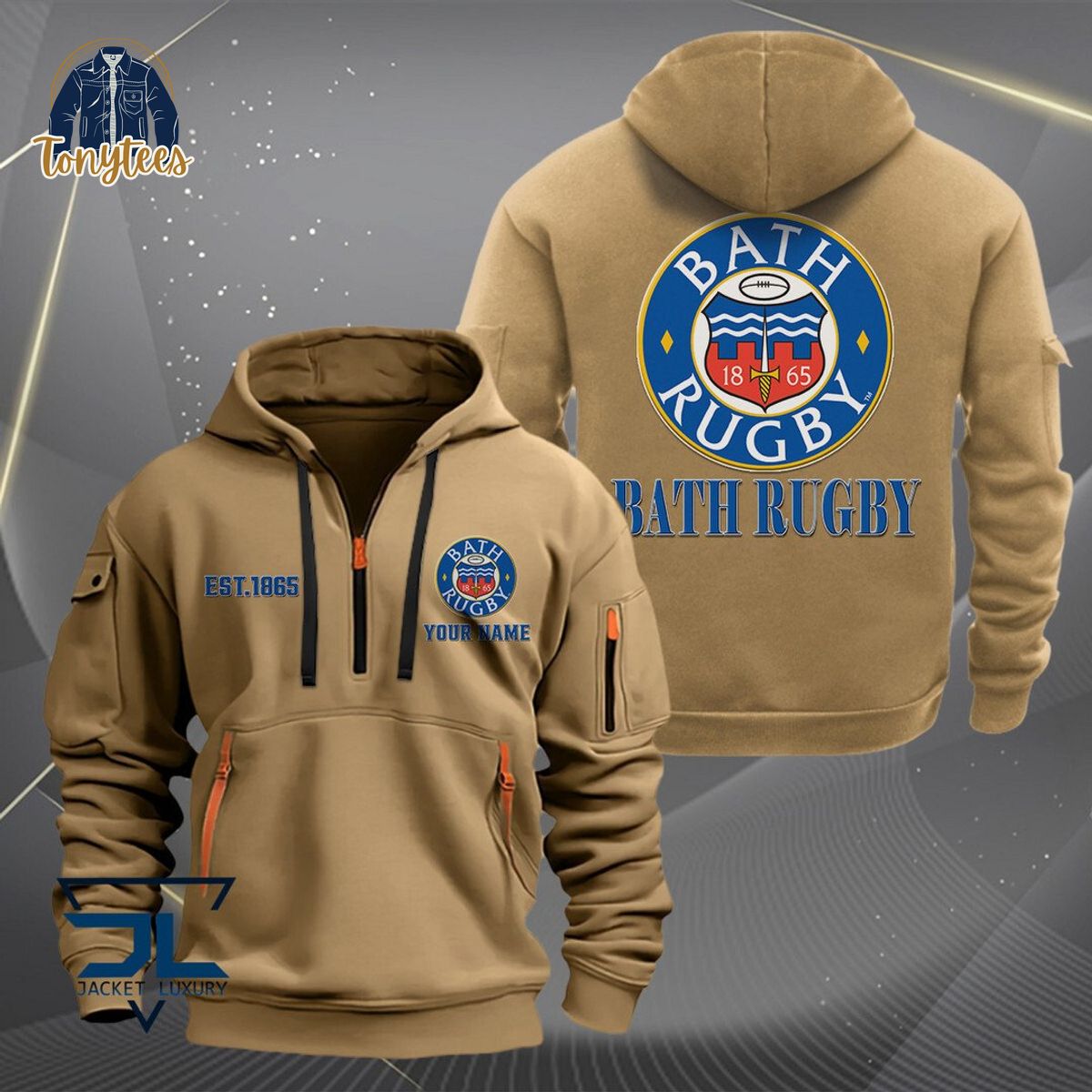 Bath Rugby Personalized Heavy Hoodie