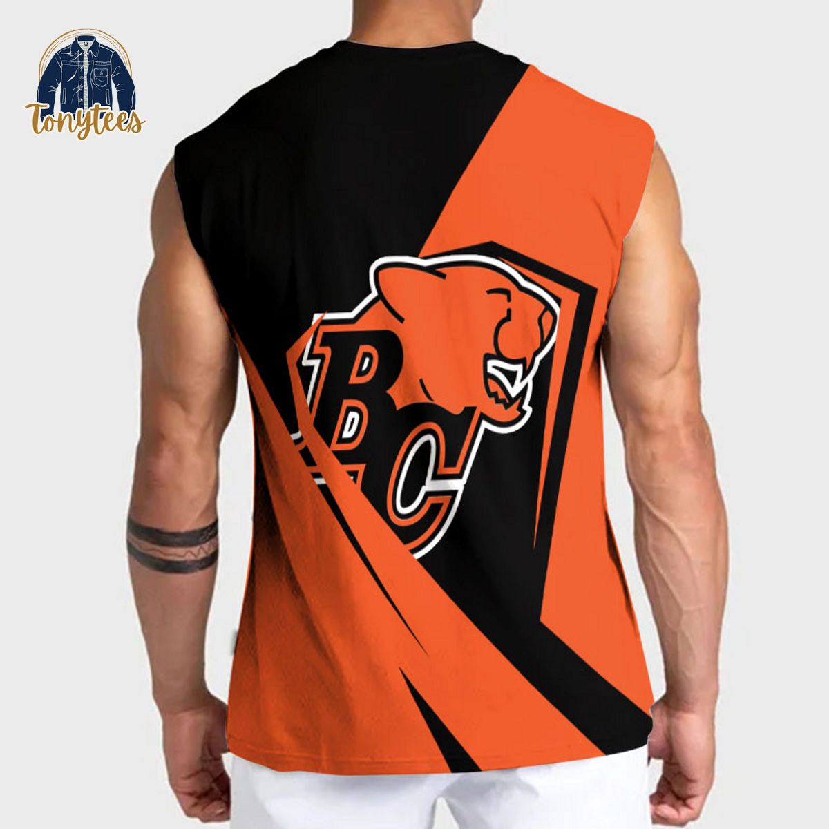 BC Lions CFL Orange Personalized Tanktop