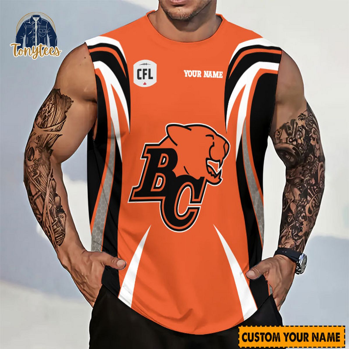 BC Lions CFL Personalized Tanktop