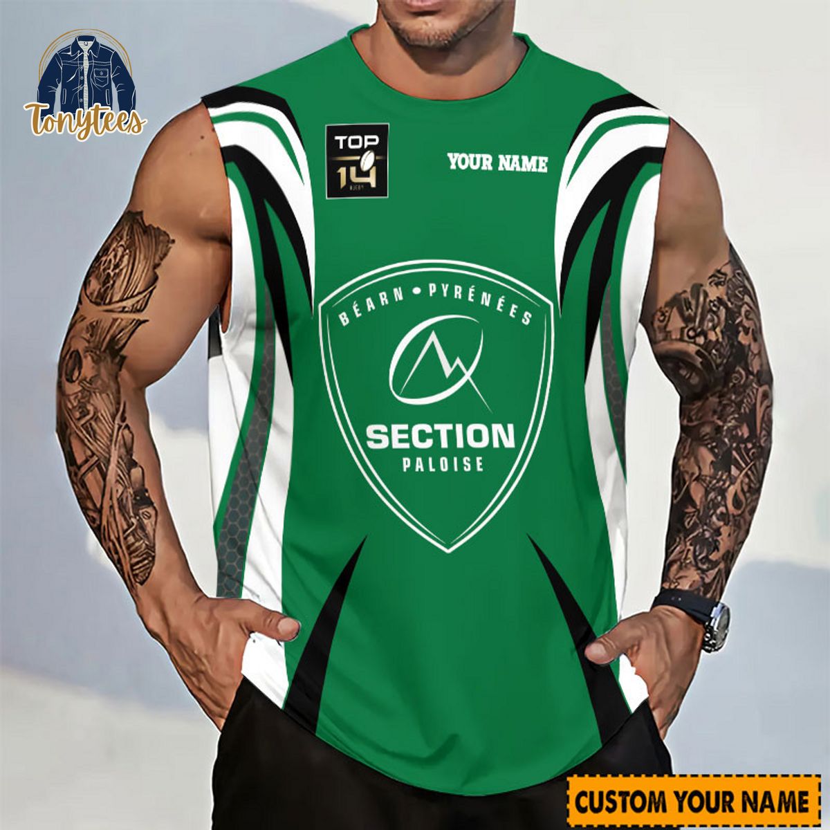 Bearn Pyrenees Rugby Top 14 Personalized Tanktop