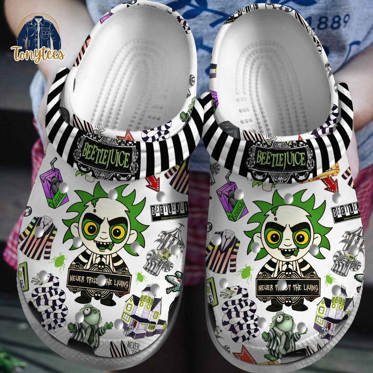 Beetlejuice Beetlejuice 2024 Crocs Clogs