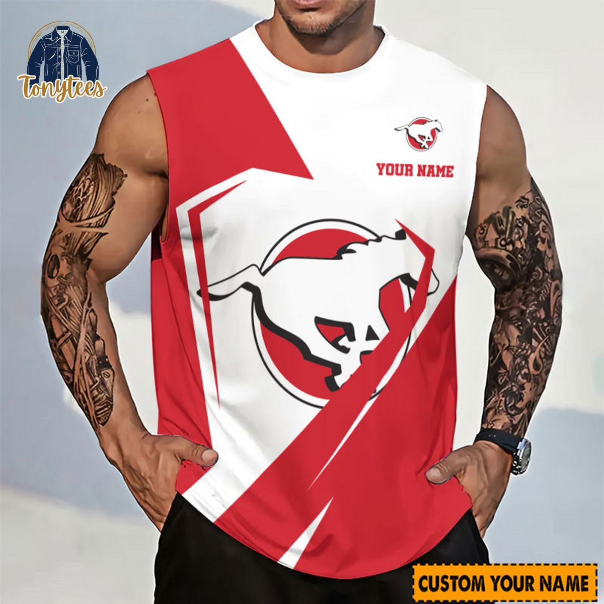 Calgary Stampeders CFL Personalized Tanktop