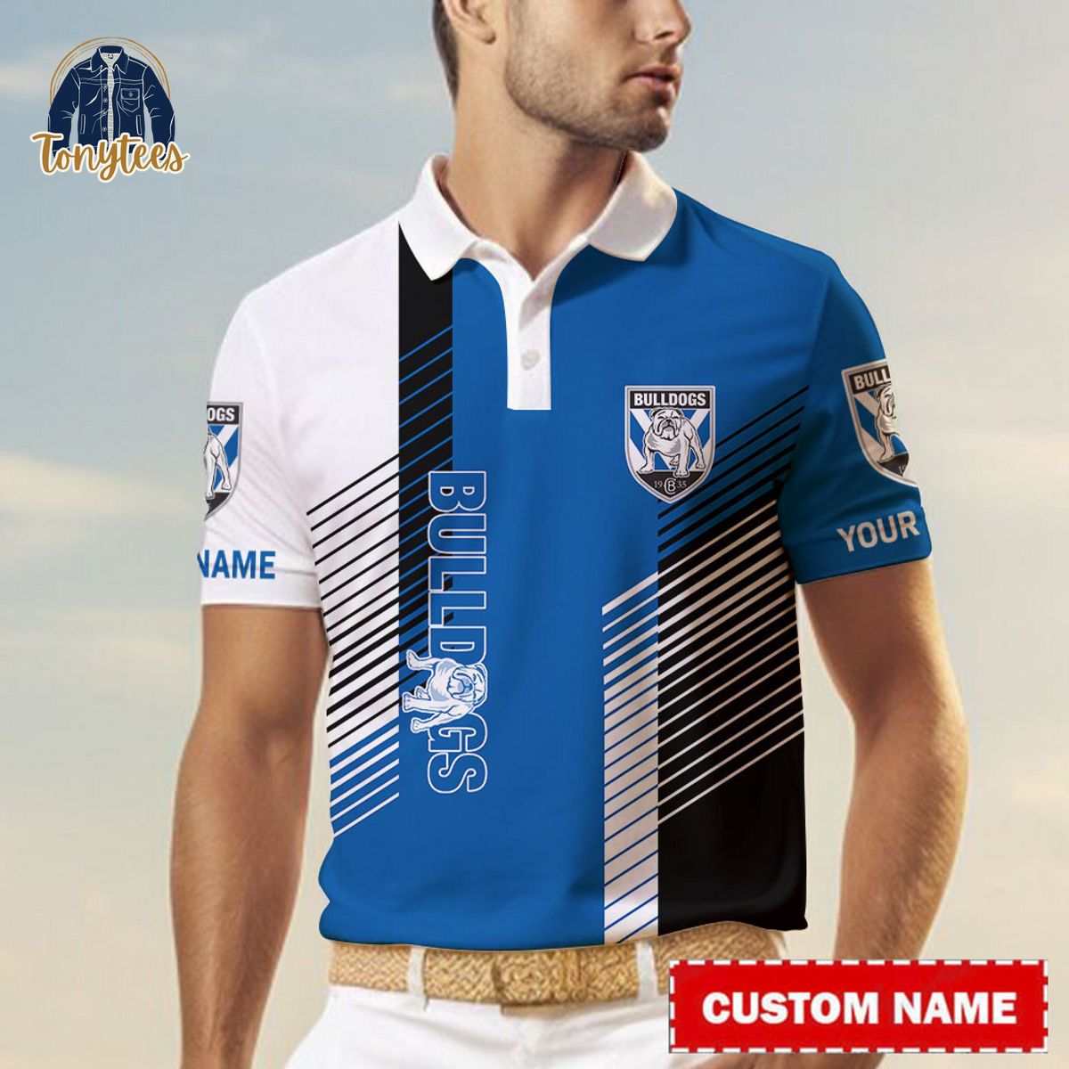 Canterbury-Bankstown Bulldogs NRL Custom Name Polo Shirt