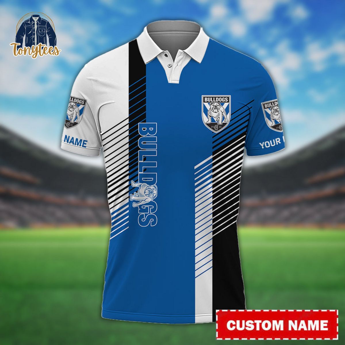 Canterbury-Bankstown Bulldogs NRL Custom Name Polo Shirt