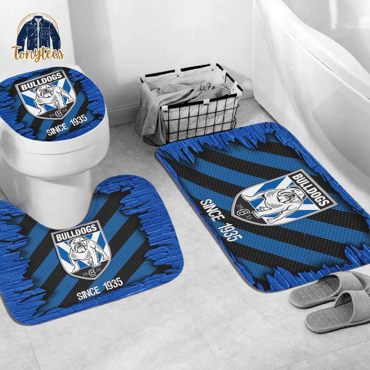 Canterbury-Bankstown Bulldogs NRL Shower Curtain Bathroom Set