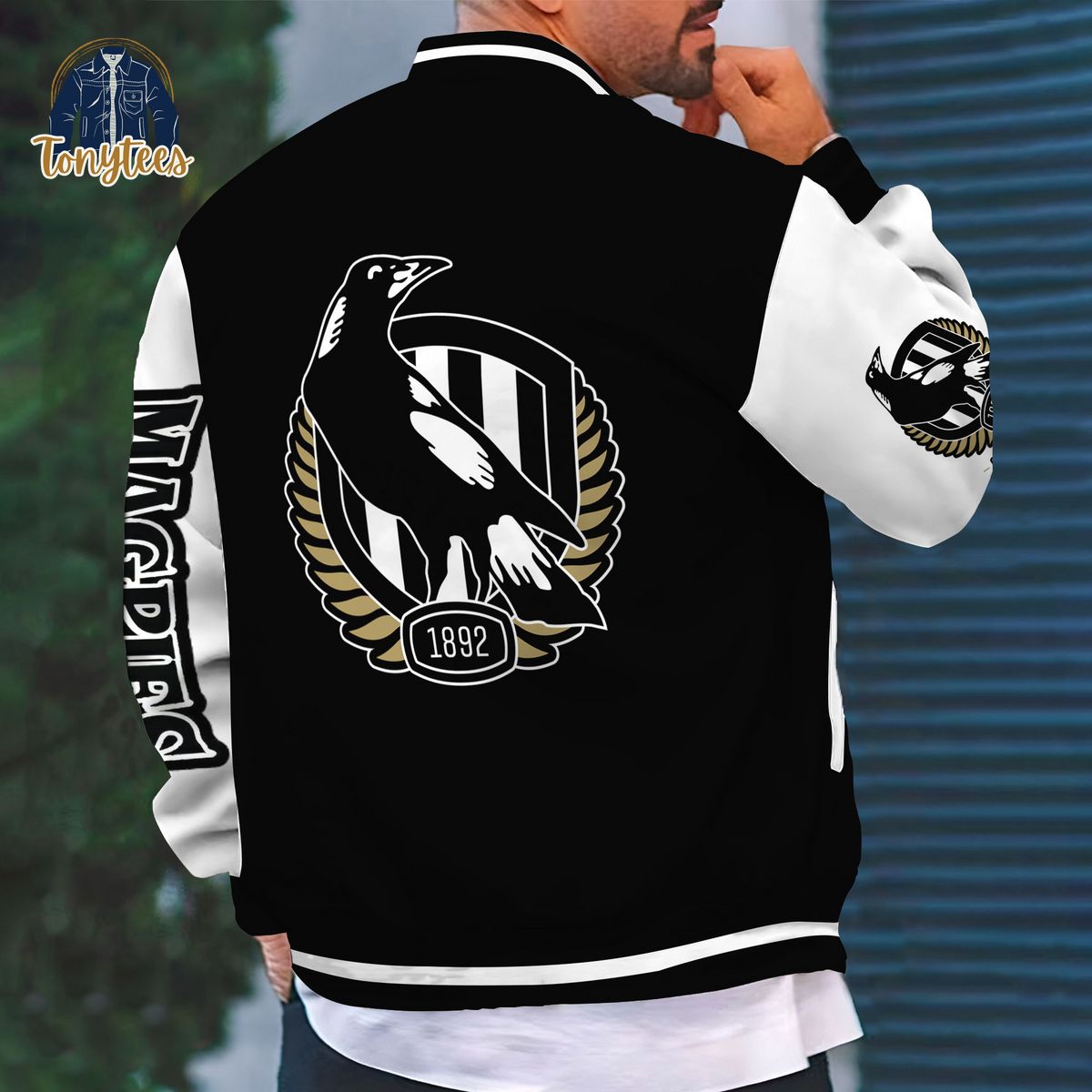 Collingwood Football Club AFL Custom Name Baseball Jacket