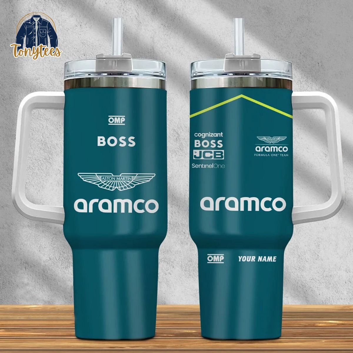 F1 Aramco Personalized Stainless Steel Stanley Tumbler