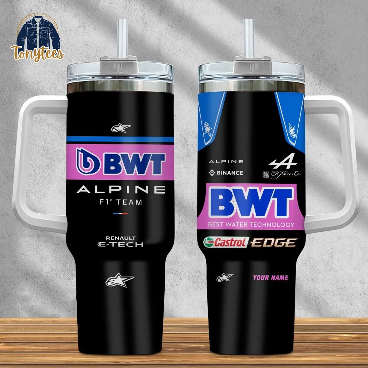 F1 BWT Racing Point Personalized Stainless Steel Stanley Tumbler