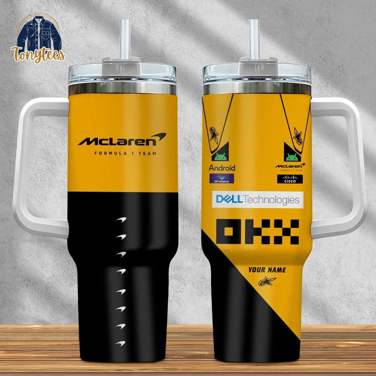 F1 McLaren Personalized Stainless Steel Stanley Tumbler