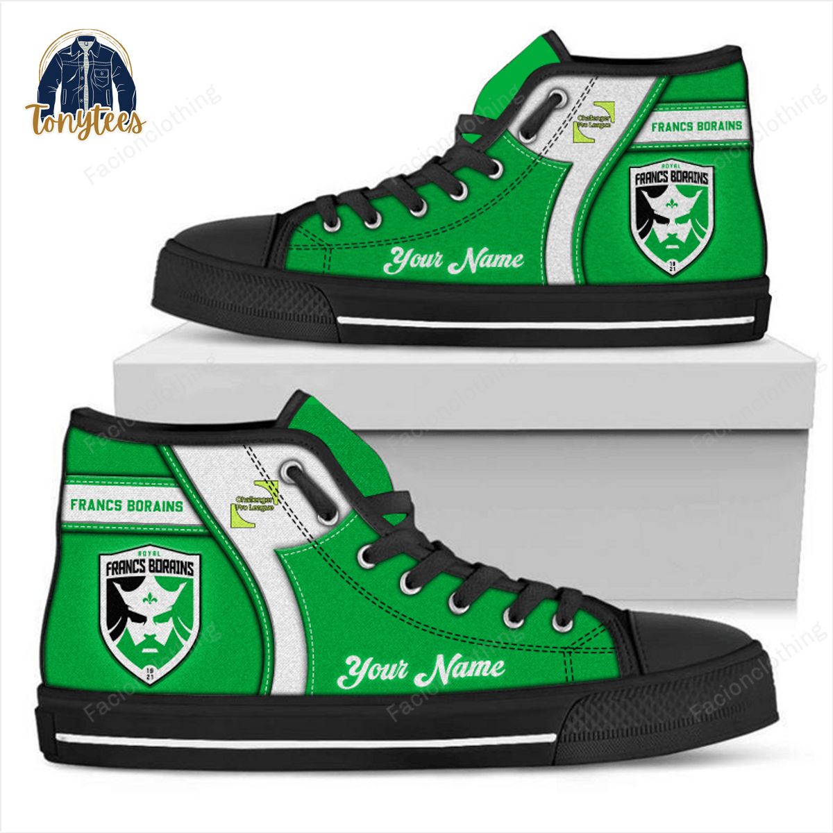 Francs Borains Personalized High Top Canvas Shoes