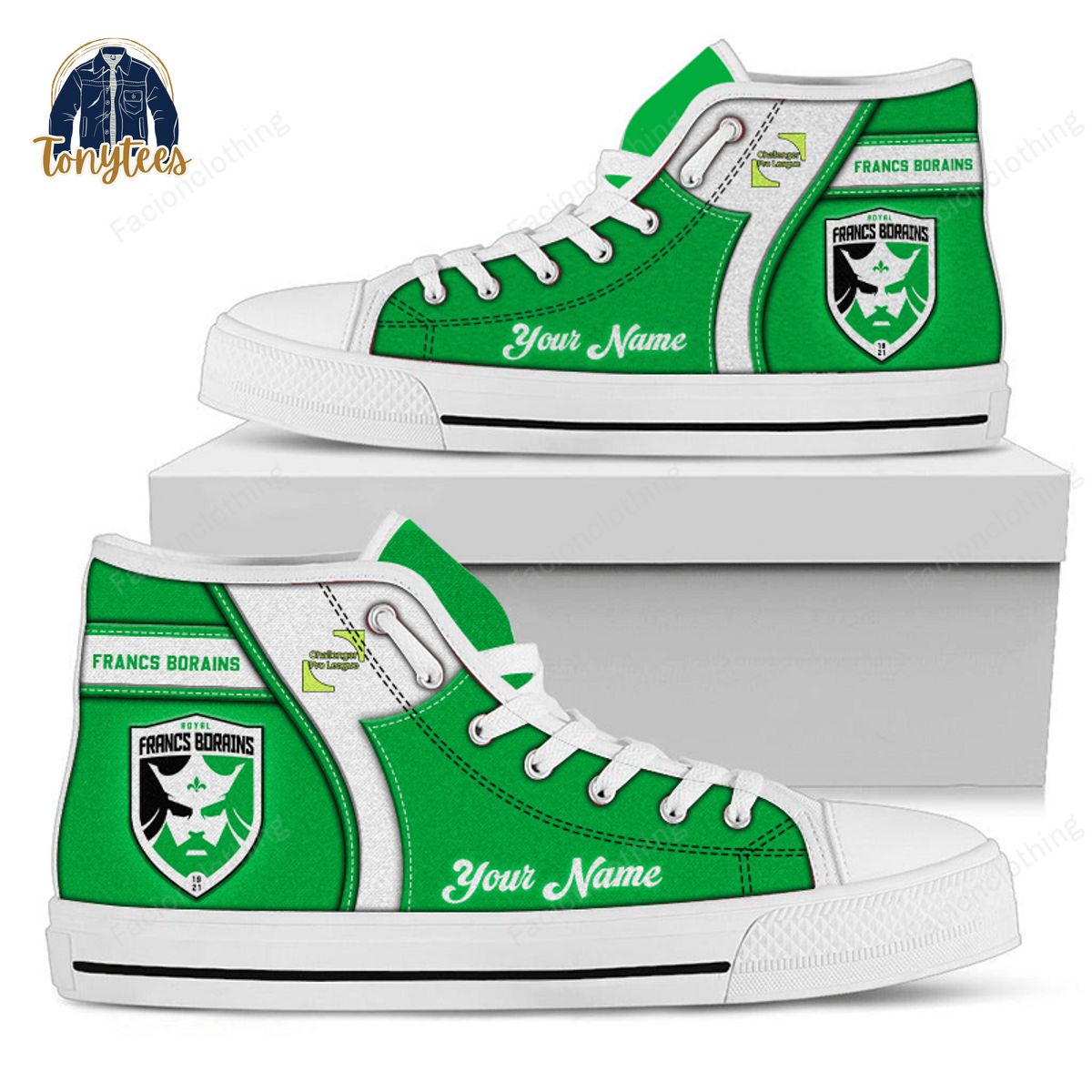 Francs Borains Personalized High Top Canvas Shoes