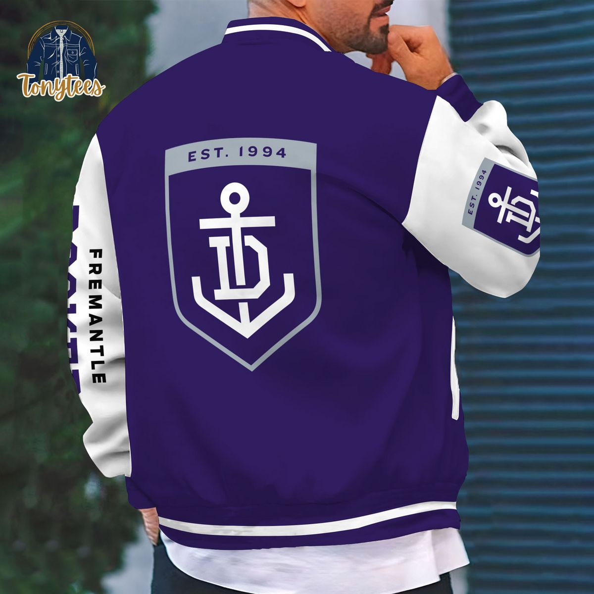 Fremantle Football Club AFL Custom Name Baseball Jacket