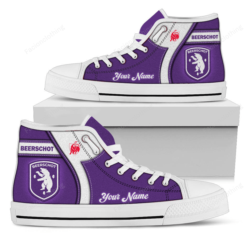 Beerschot Personalized High Top Canvas Shoes