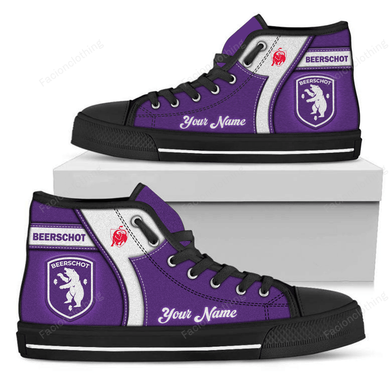 Beerschot Personalized High Top Canvas Shoes