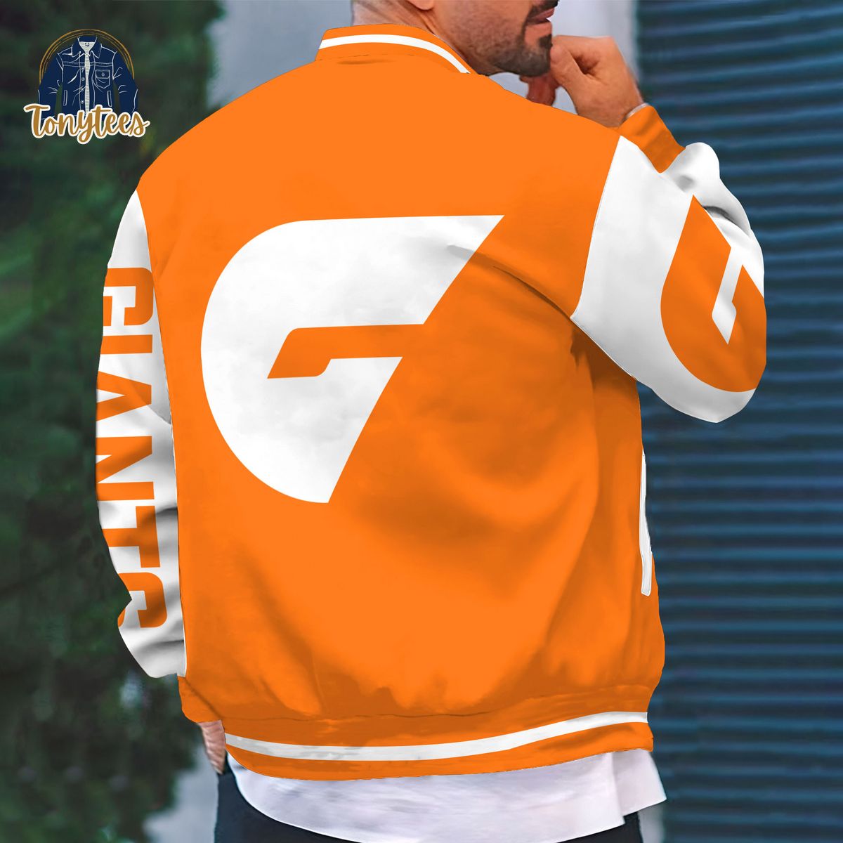 GWS GIANTS AFL Custom Name Baseball Jacket