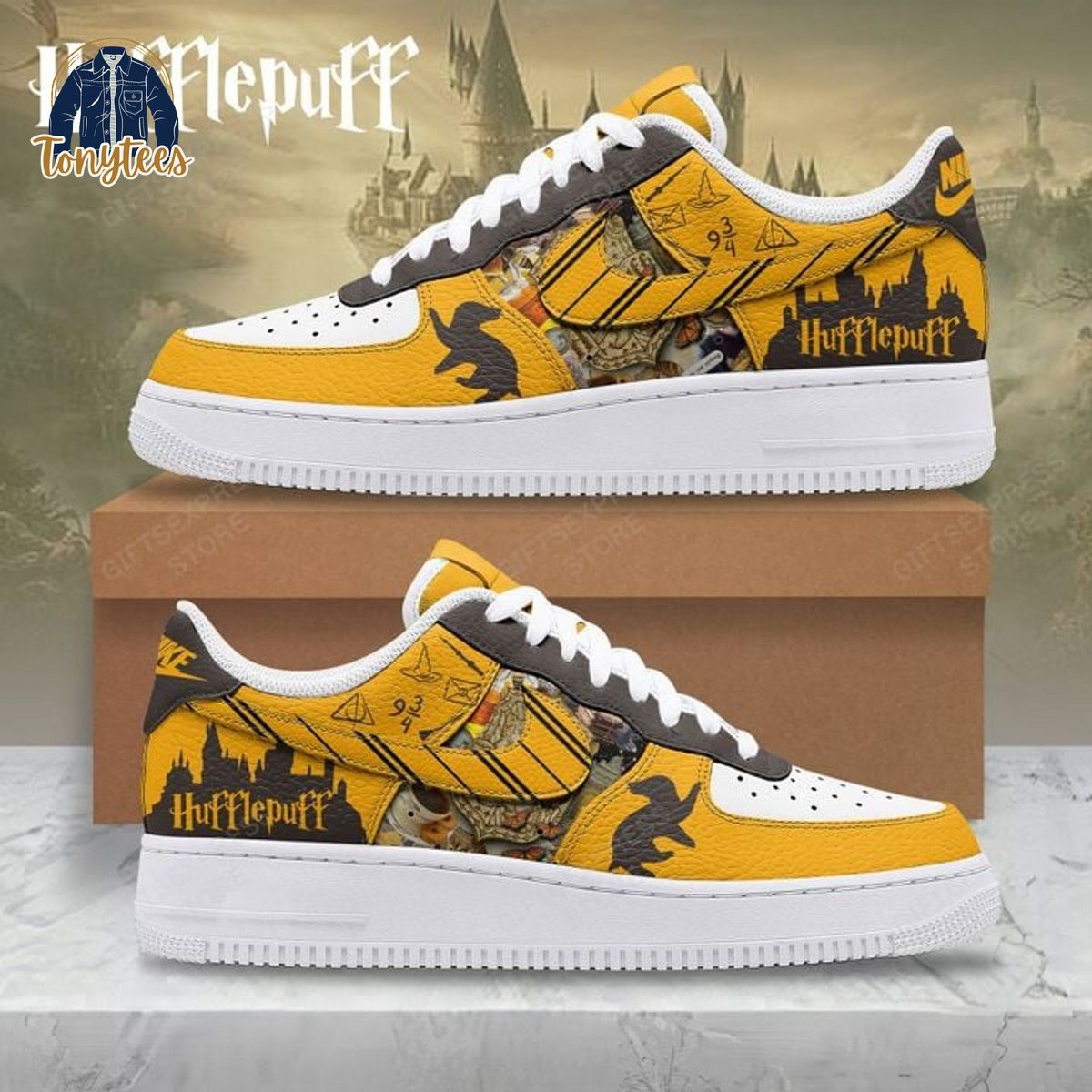 Harry Potter Hufflepuff Air Force 1 Sneaker