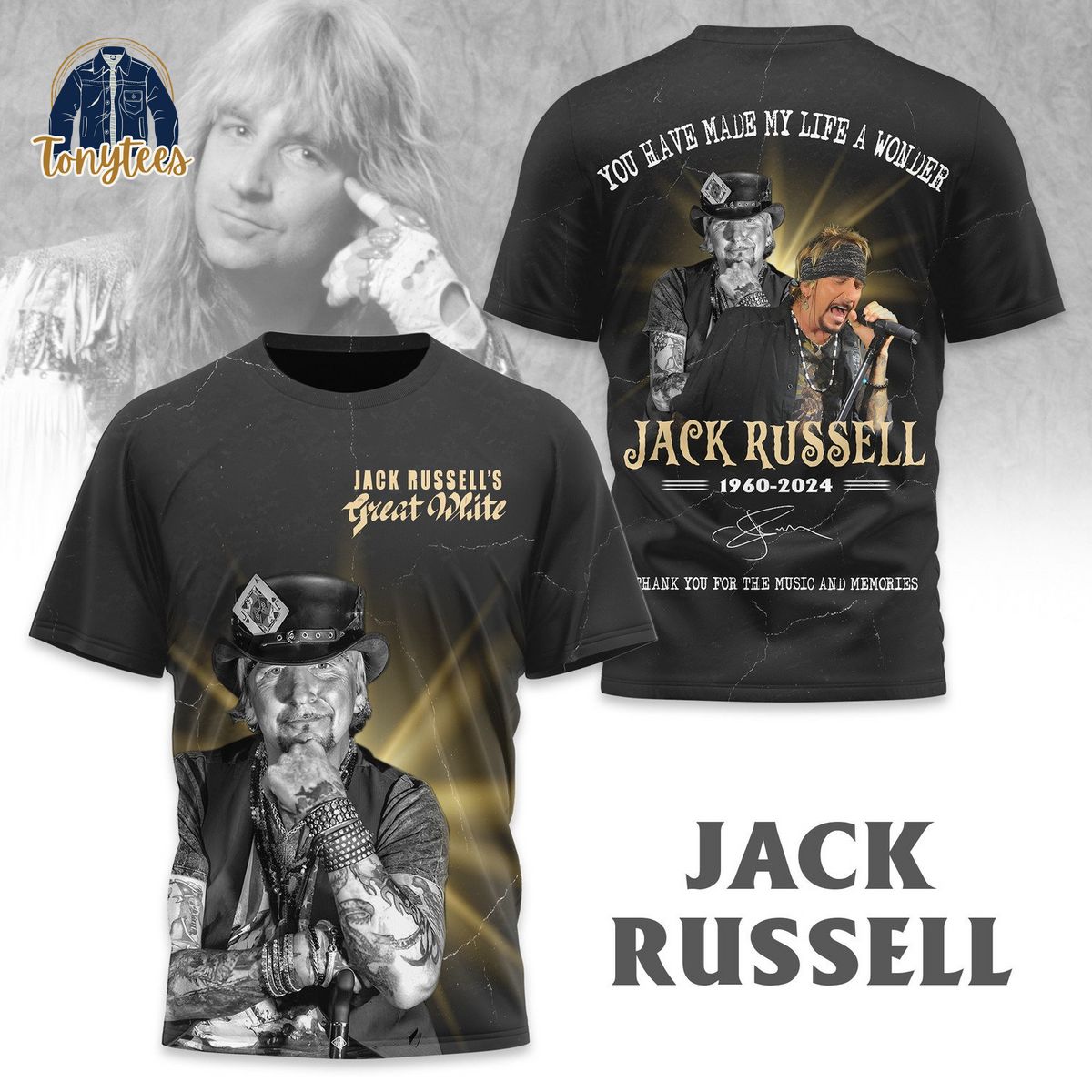 Jack Russell Great White 3d Shirt