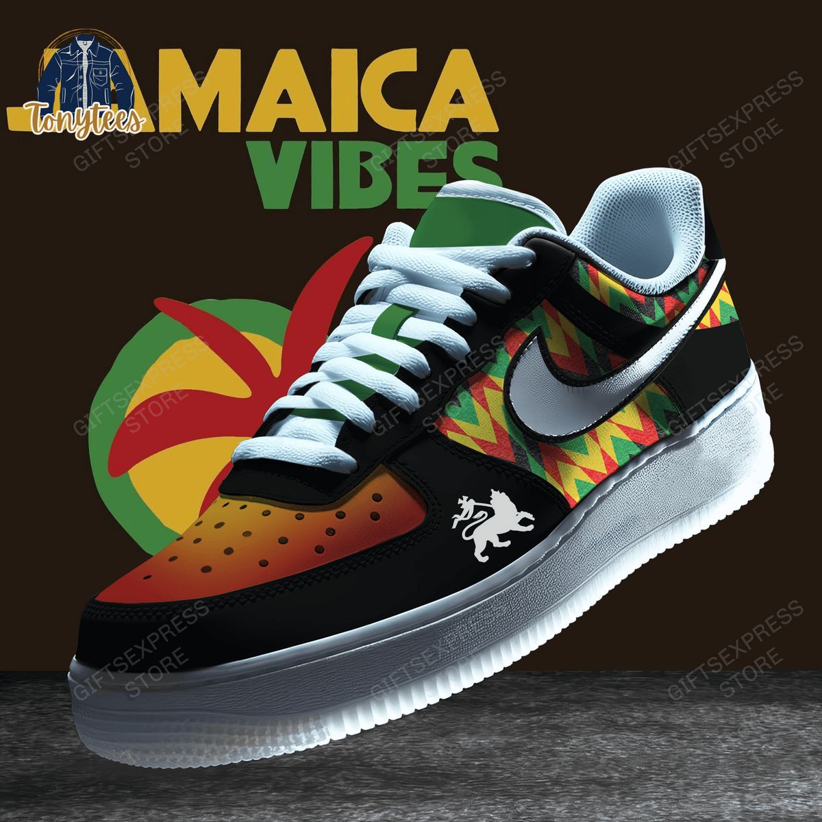 Jamaica Vibes Air Force 1 Sneaker