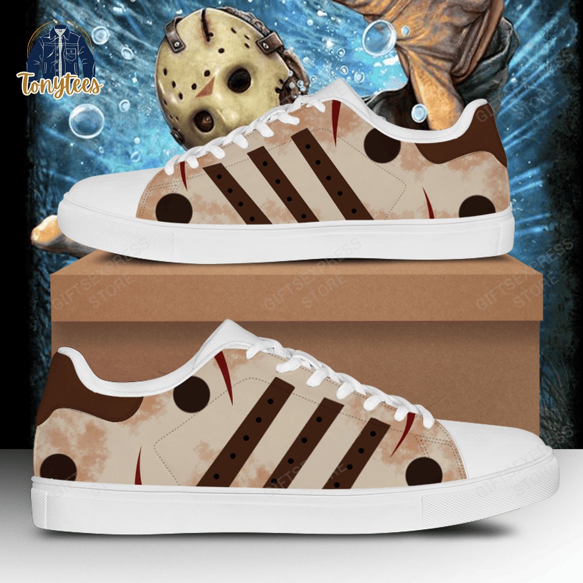 Jason Voorhees Adidas Stan Smith Shoes