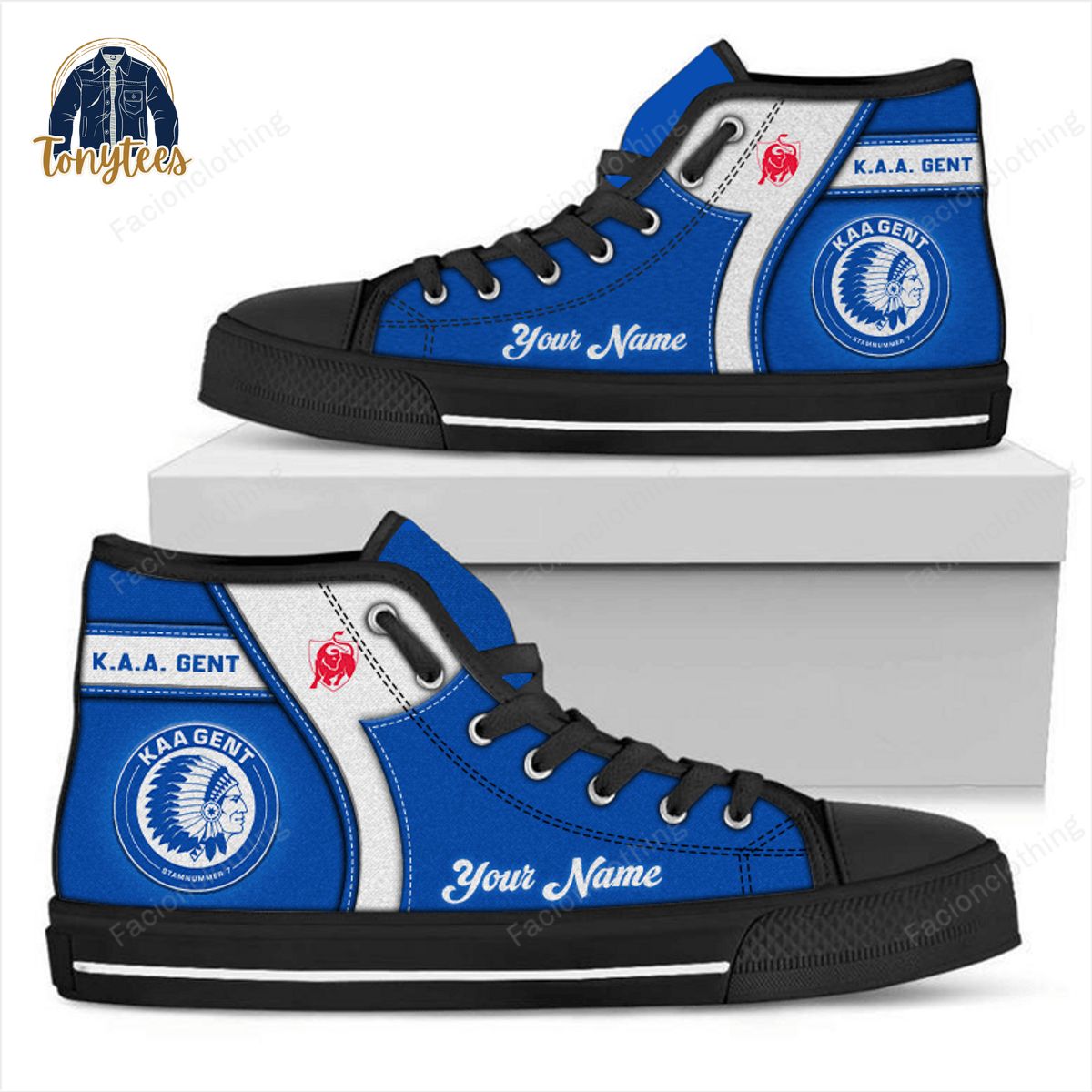 KAA Gent Personalized High Top Canvas Shoes