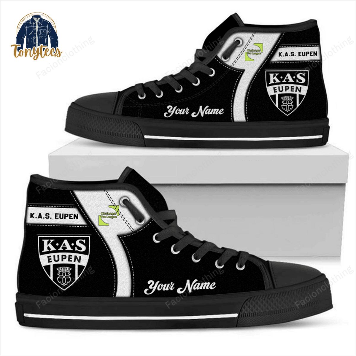 KAS Eupen Personalized High Top Canvas Shoes