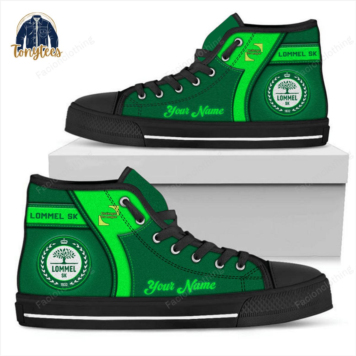 Lommel SK Personalized High Top Canvas Shoes