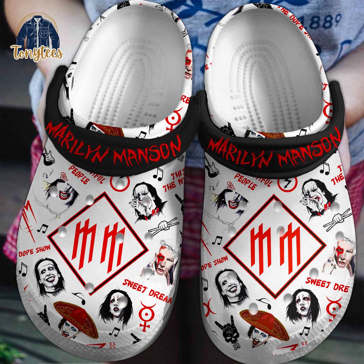 Marilyn Manson Sweet Dreams Crocs Clogs