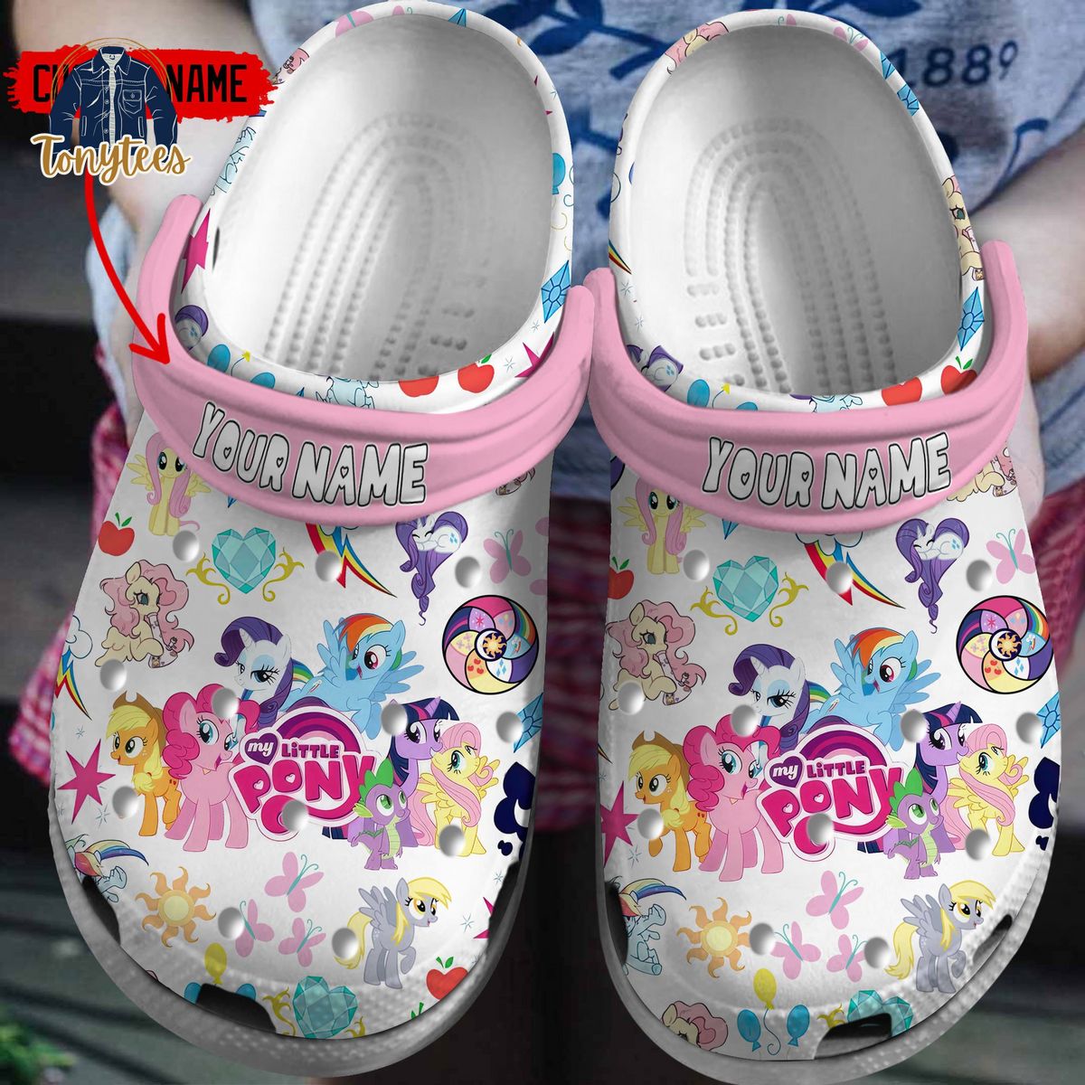 My Little Pony Custom Name Crocs Clogs