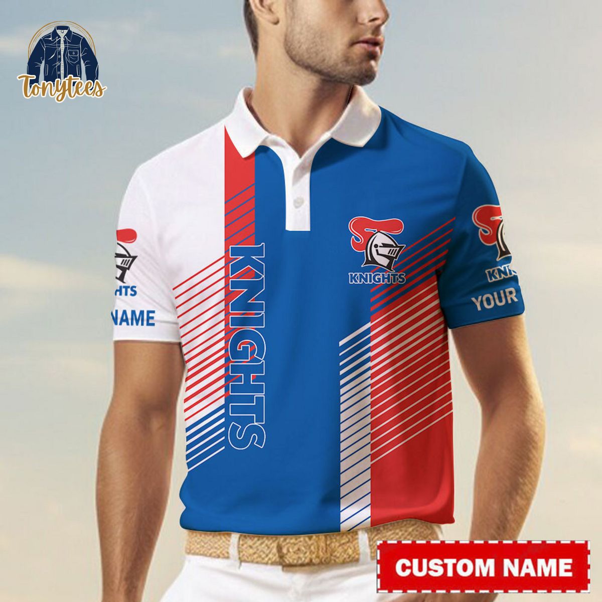 Newcastle Knights NRL Custom Name Polo Shirt